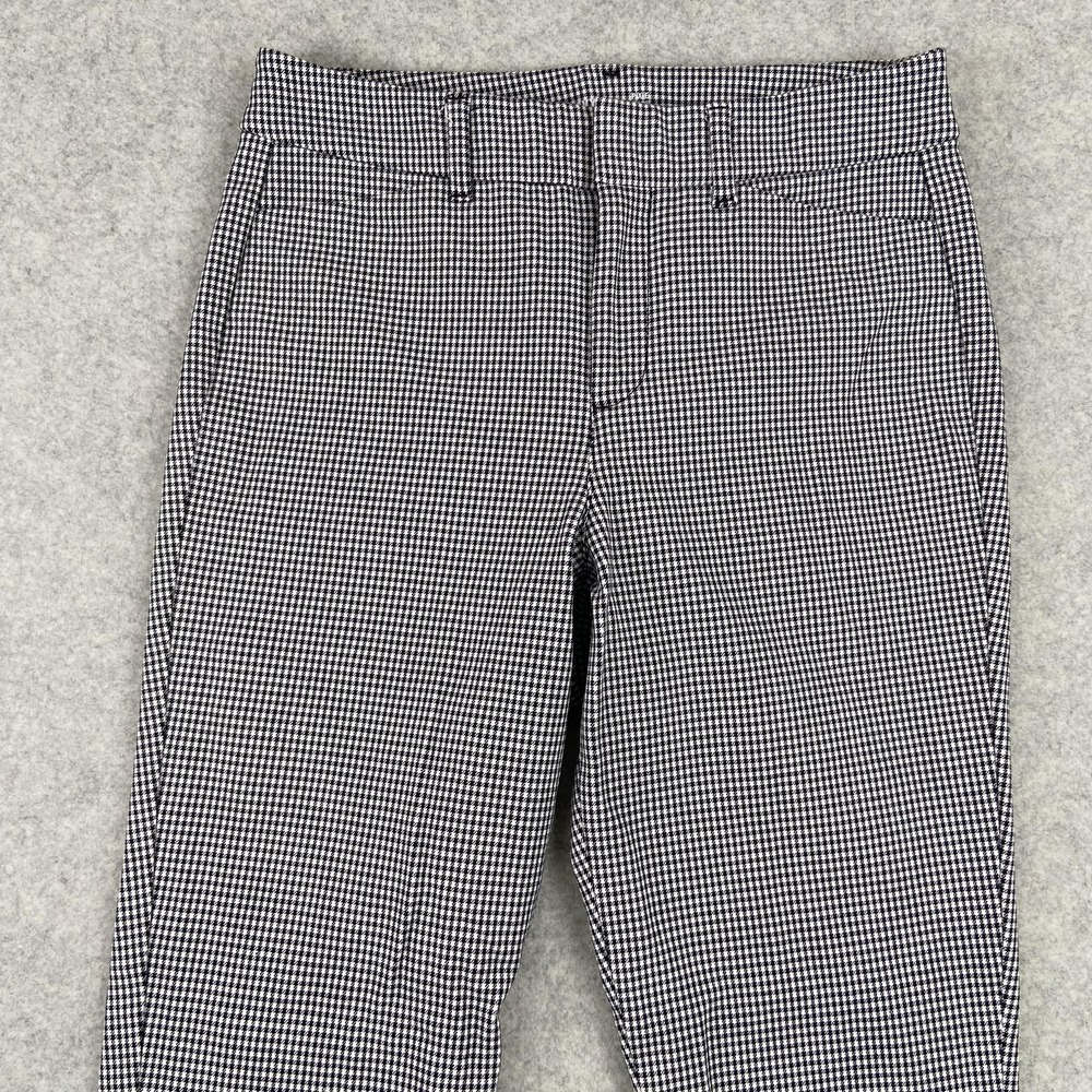 Old Navy Pants Womens 2 (26x25) Black Check Pixie High Rise Skinny Ankle Dressy